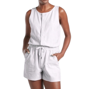 Athleta Farallon Printed Romper 3X white NWT